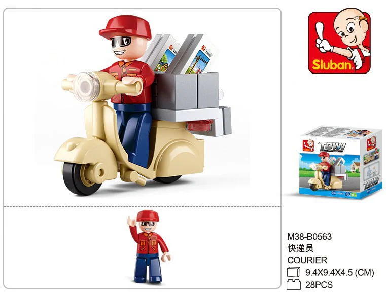 Model cities: couriers 小鲁班 Sluban M38-B0563 image 1