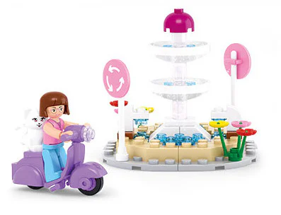 Pink Dream: Fountain 小鲁班 Sluban M38-B0519