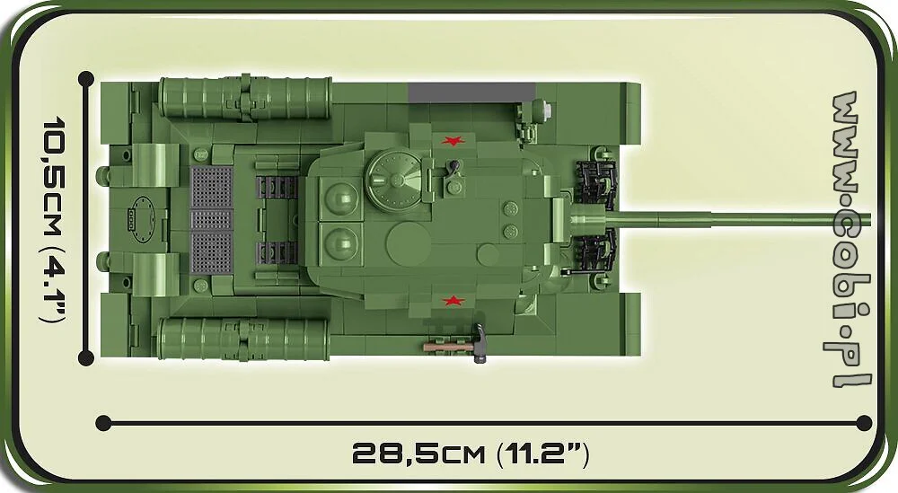 SOVIET ARMY TANK T-34/85 COBI 2542 image 4