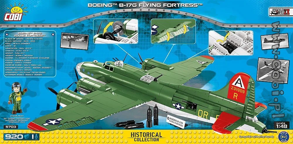 BOEING B-17 AIR FORT BOMBERS COBI 5703 image 1