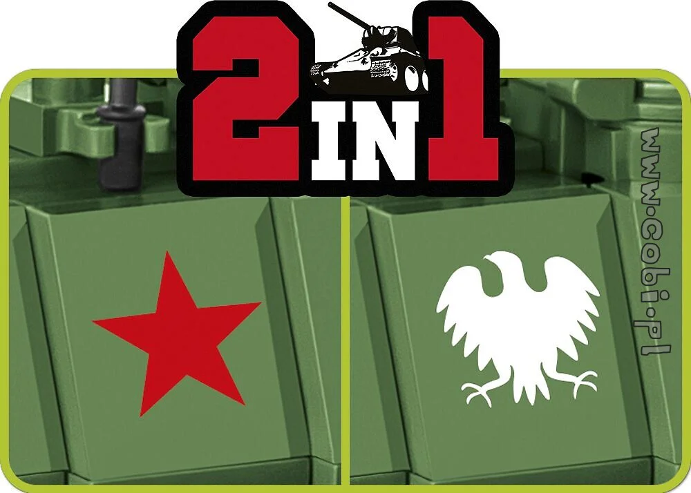 SOVIET ARMY TANK T-34/85 COBI 2542 image 8