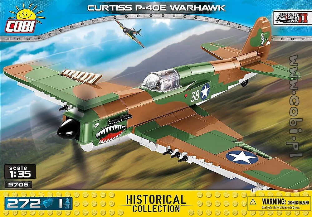 Kou Dì sī P-40 Zhàn yǐng zhàn dòu jī COBI Curtiss P-40E Warhawk