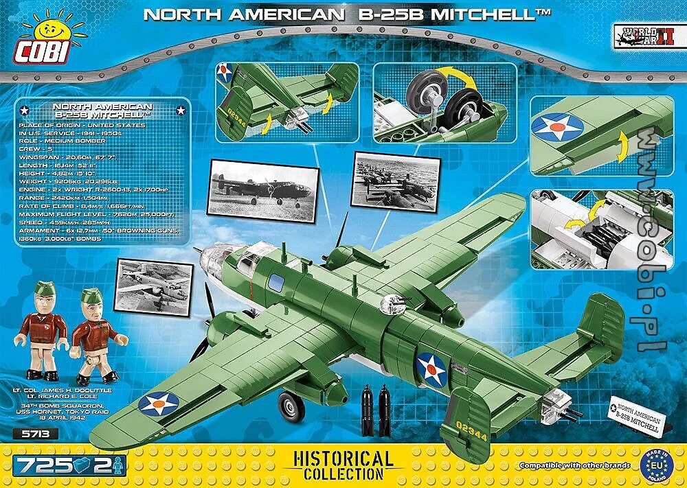 North American B-25B Mitchell bomber. COBI 5713 image 2