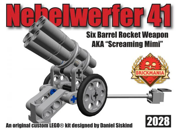 Multi-tube rocket launcher Brickmania 2028