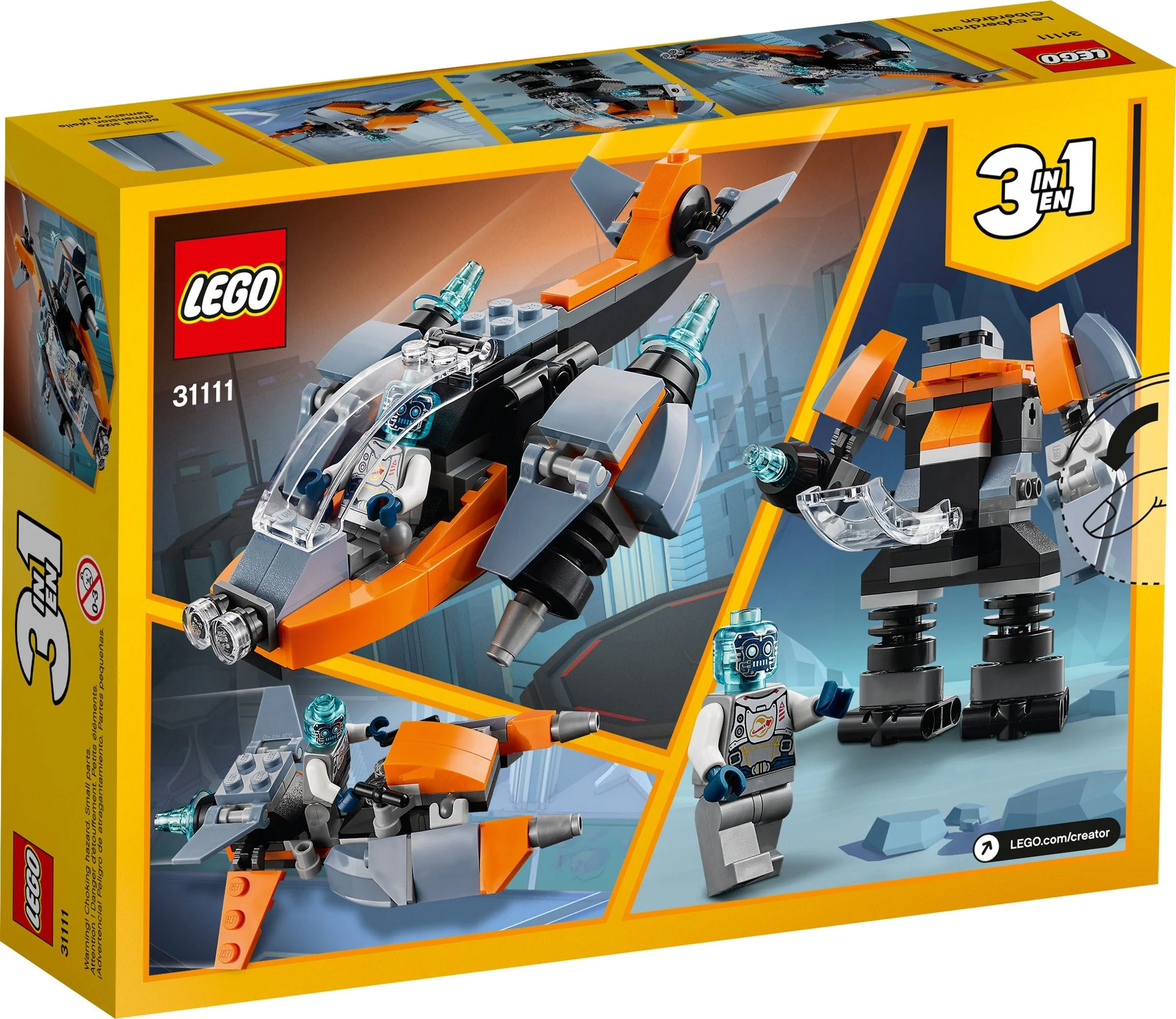 Two-dimensional drones 乐高 LEGO 31111 image 4