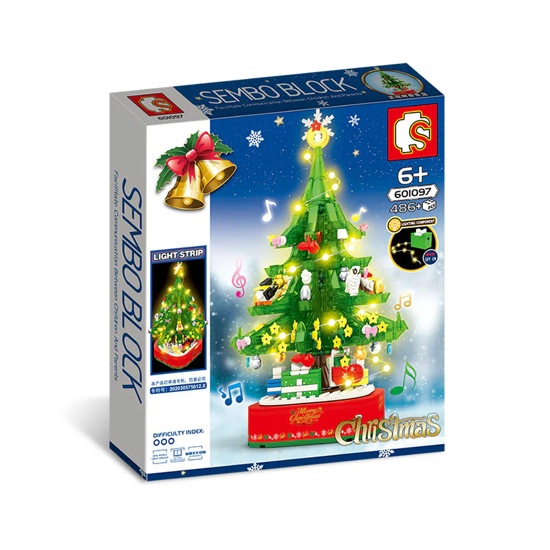 Turn the light on the Christmas tree music box 森宝 SEMBO 601097 image 7