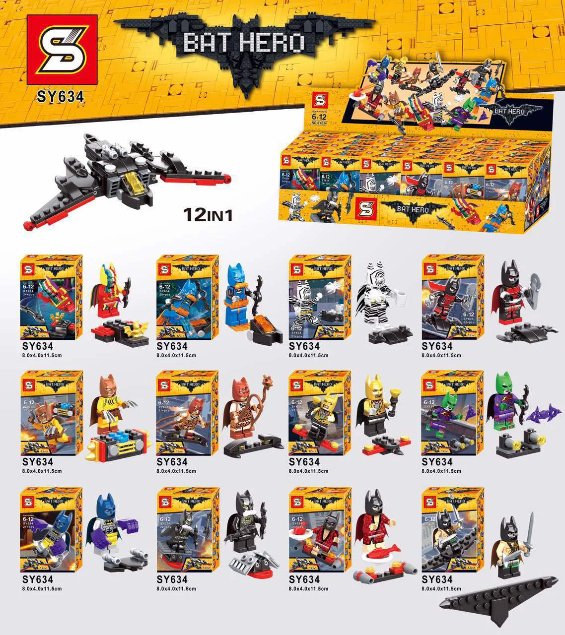 Batman Series Figures Reveal 12 Versions SY634