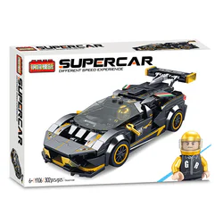 Car Eight: Black Gold Bull Lamborghini