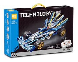 Technology equation, blue