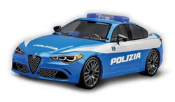 Alpha Romeo police car 1:35