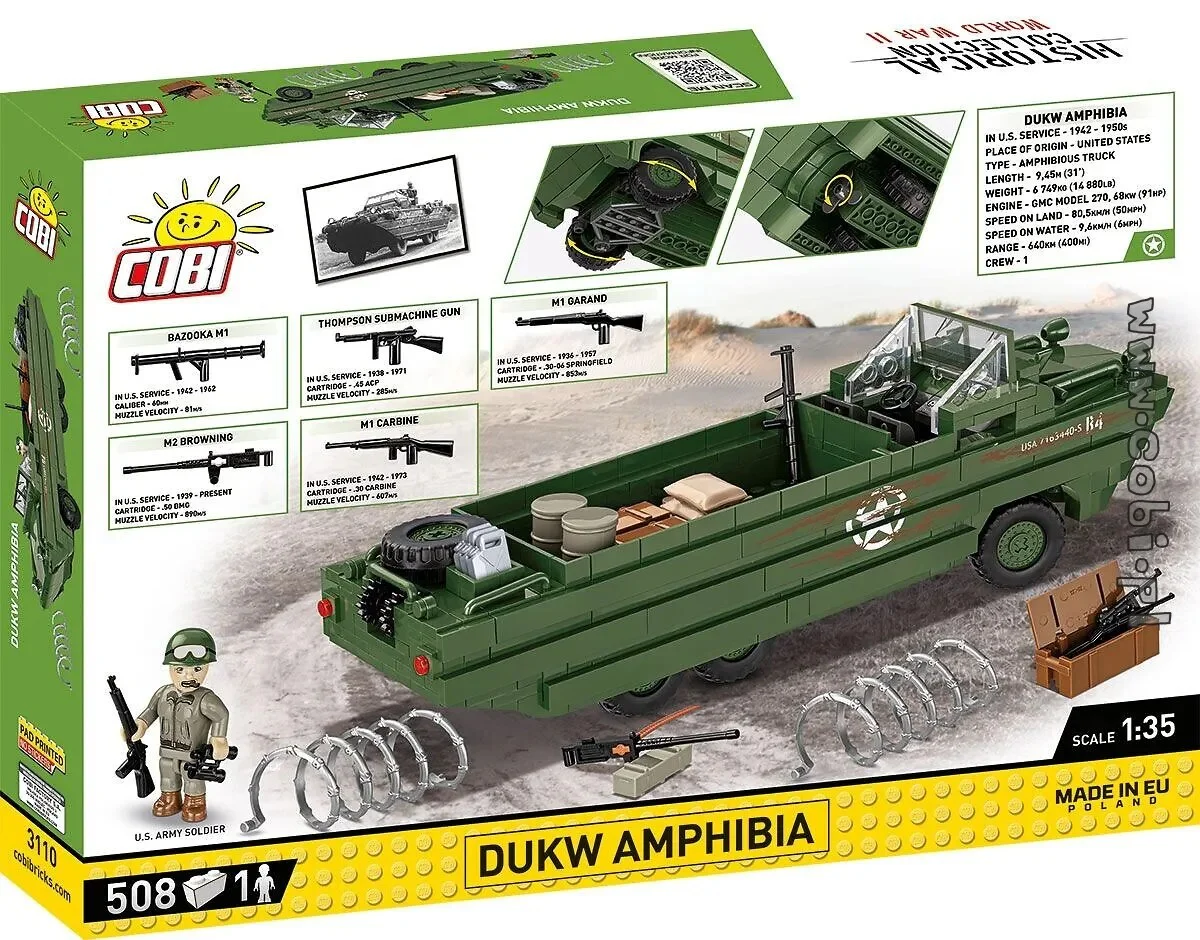 DUKW DUCK AMPHIBIOUS CARRIER 1:35 COBI 3110 image 8