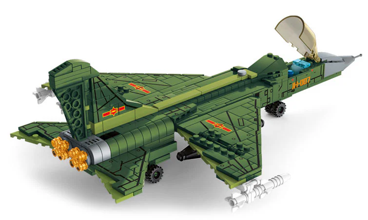 Swing-7 light ultrasonic jet fighter jet 乐毅积木 81017 image 1