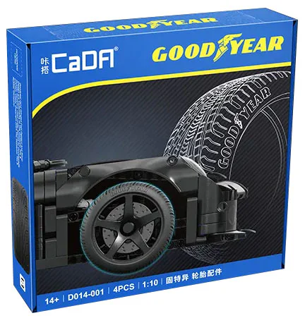 Solid-tempered tyre set 1:10 咔搭 CaDA/双鹰 DoubleE D014-001 image 1