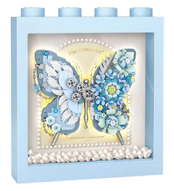 Blue butterflies dream frame