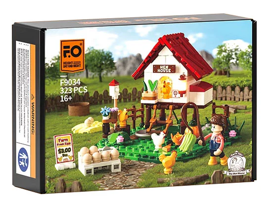 Farm life: mini chicken coop Amazing/Brick F9034 image 1