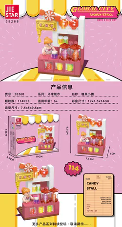 Global cities: candy stand
