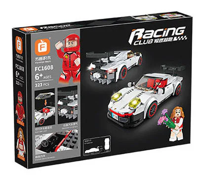 hypervelocity speeding: porsche 911rsr 方橙积木 Forange FC1608 image 3