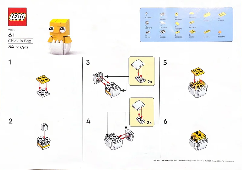 Pick in Egg 乐高 LEGO 6515332 image 1