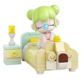 If you come to Nanci, the summer diary house, 6 blocks, goofy, Mei-du, sleeping, chaser, bubble bath, cat, moon tent 佳奇积木 JAKI HK102 image 2