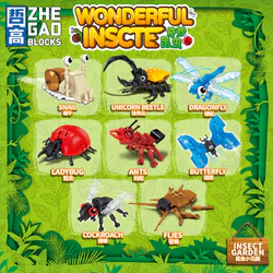 Wonder insects: 8 snails, unicorns, dragonflies, ladybugs, ants, butterflies, flies, cockroaches