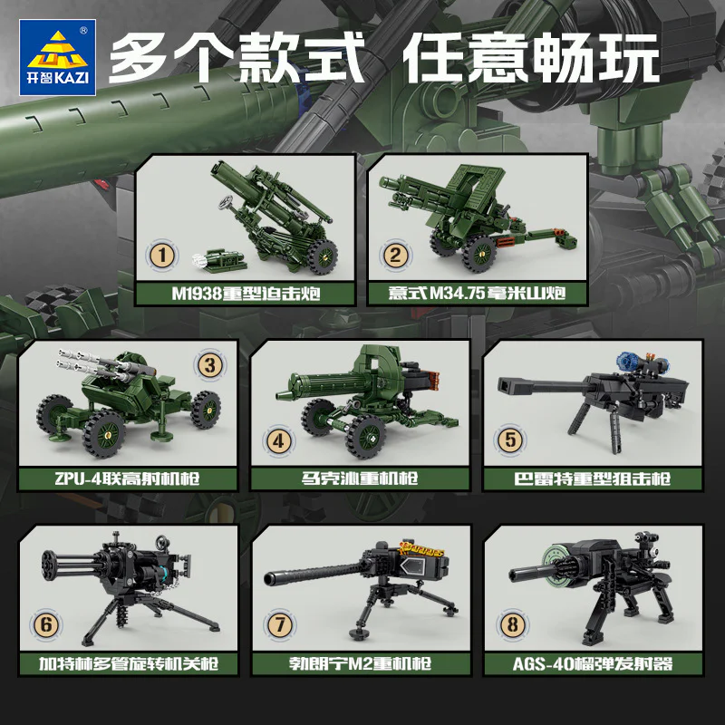 TOM LONGFOOT M59 CANNON 6 开智 KAZI/高博乐 GBL KY88033 image 2