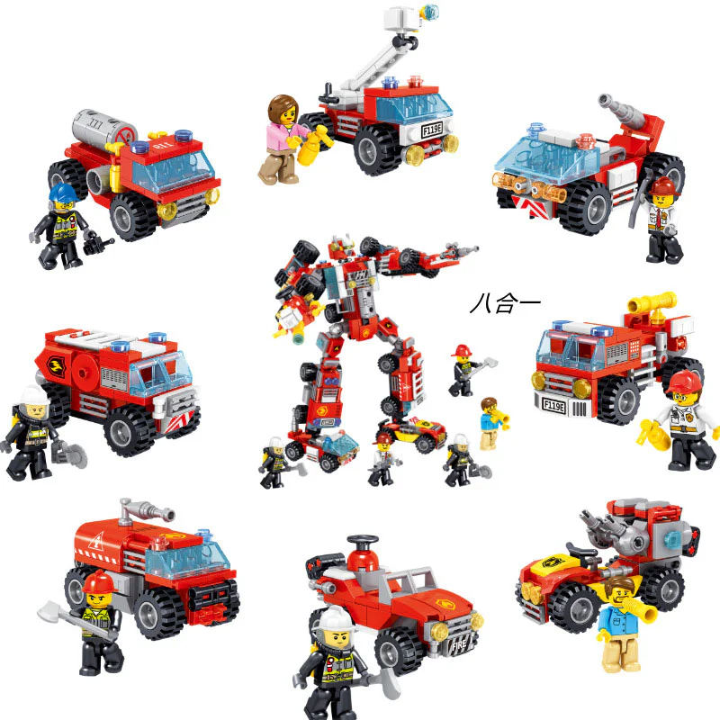 Straight to fire engine A-8 哲高 ZHEGAO 913001 image 1
