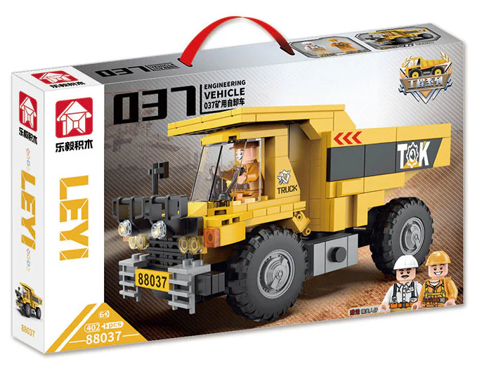 Truck, dump, mine 乐毅积木 88037 image 2