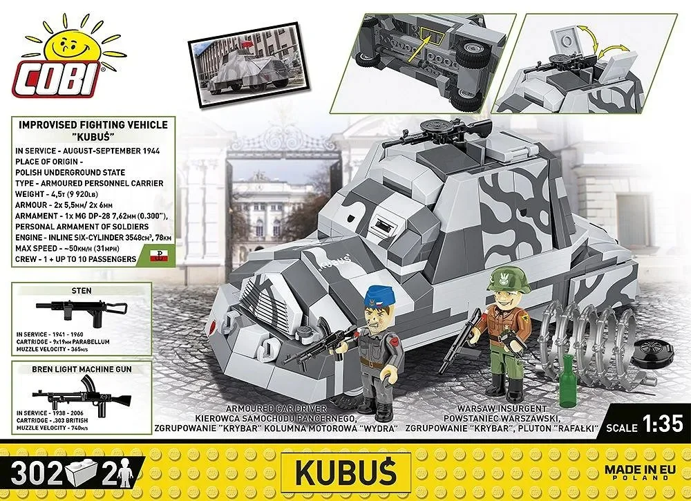 Warsaw rebel armoured vehicle, Bear COBI 3114 image 2