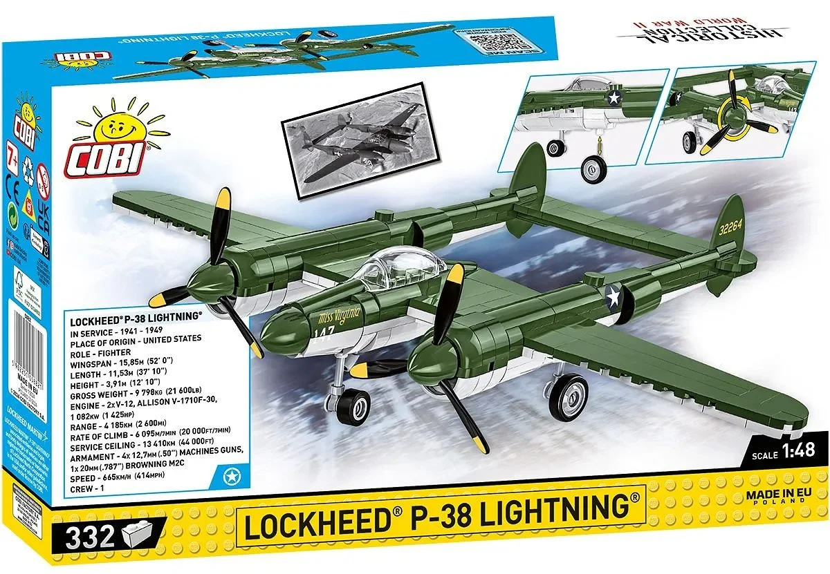 UNITED STATES P-38 FIGHTERS COBI 5882 image 7