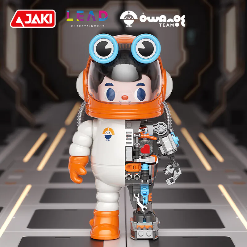 SPACE ORANGE BOY NO. 07 ASTRONAUT 佳奇积木 JAKI HK301 image 5