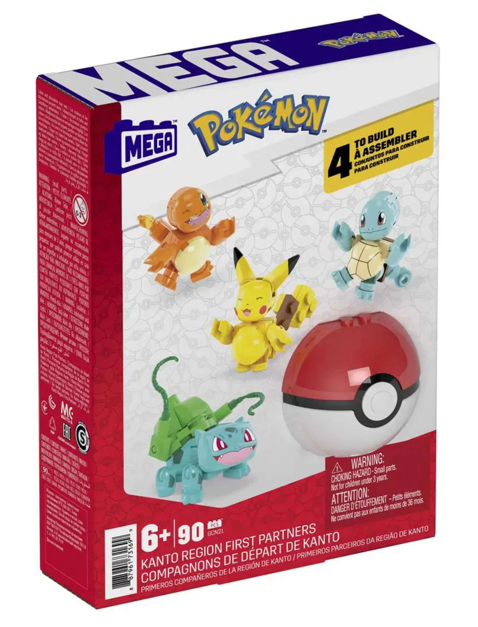 Poco Dreams: Pikachu, Spear Frog Seed, Jani Turtle, Flame Dragon 美家宝/美高 MegaBloks GCN21 image 1