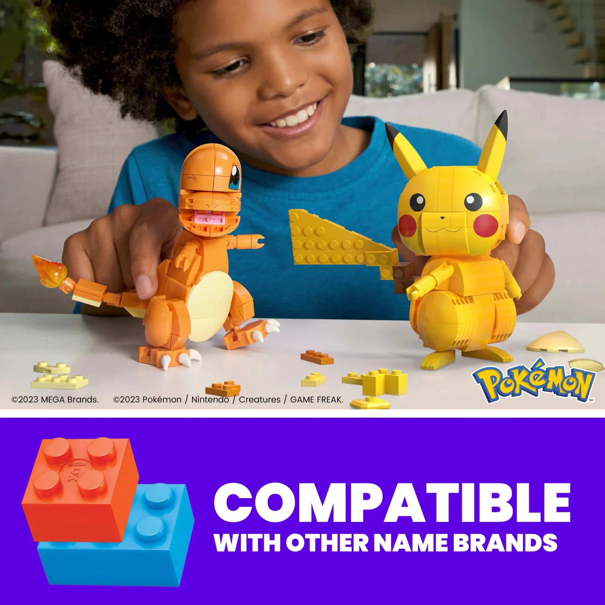 Poco Dreams: Threesome Group in Guandu Region, Pikachu, Flame Dragon, Tung 美家宝/美高 MegaBloks HPF94 image 6