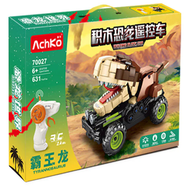 Built-in dinosaur remote control vehicle: Tyrannosaurus 澳可 AchKo 70027 image 1