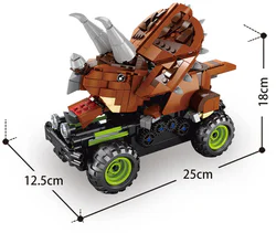 Tree dinosaur remote control vehicle: Triceratops