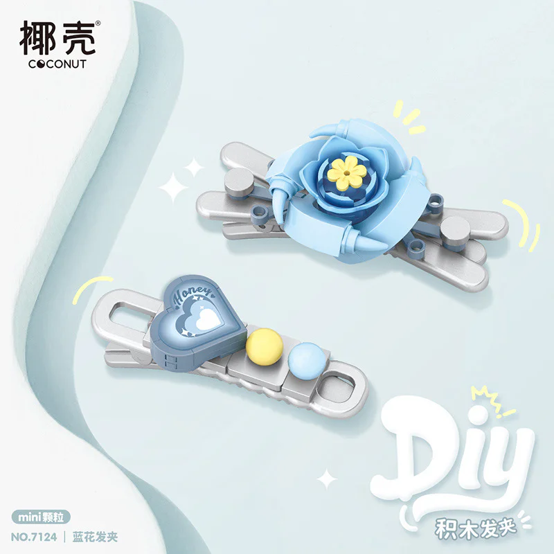 Blue hairpin 俐智LOZ 7124