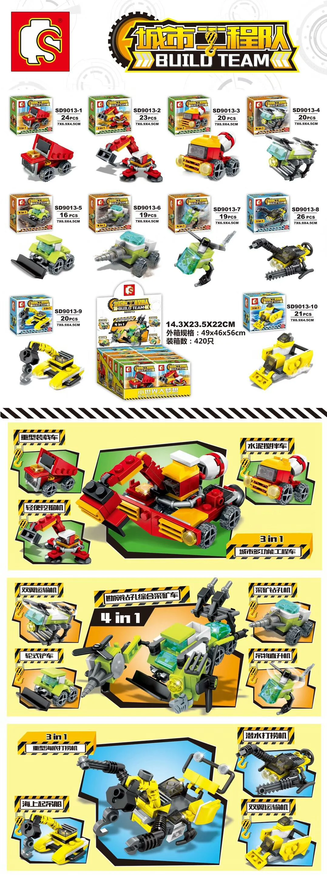 Urban Engineering Team: 10 Specifications 森宝 SEMBO SD9013-1