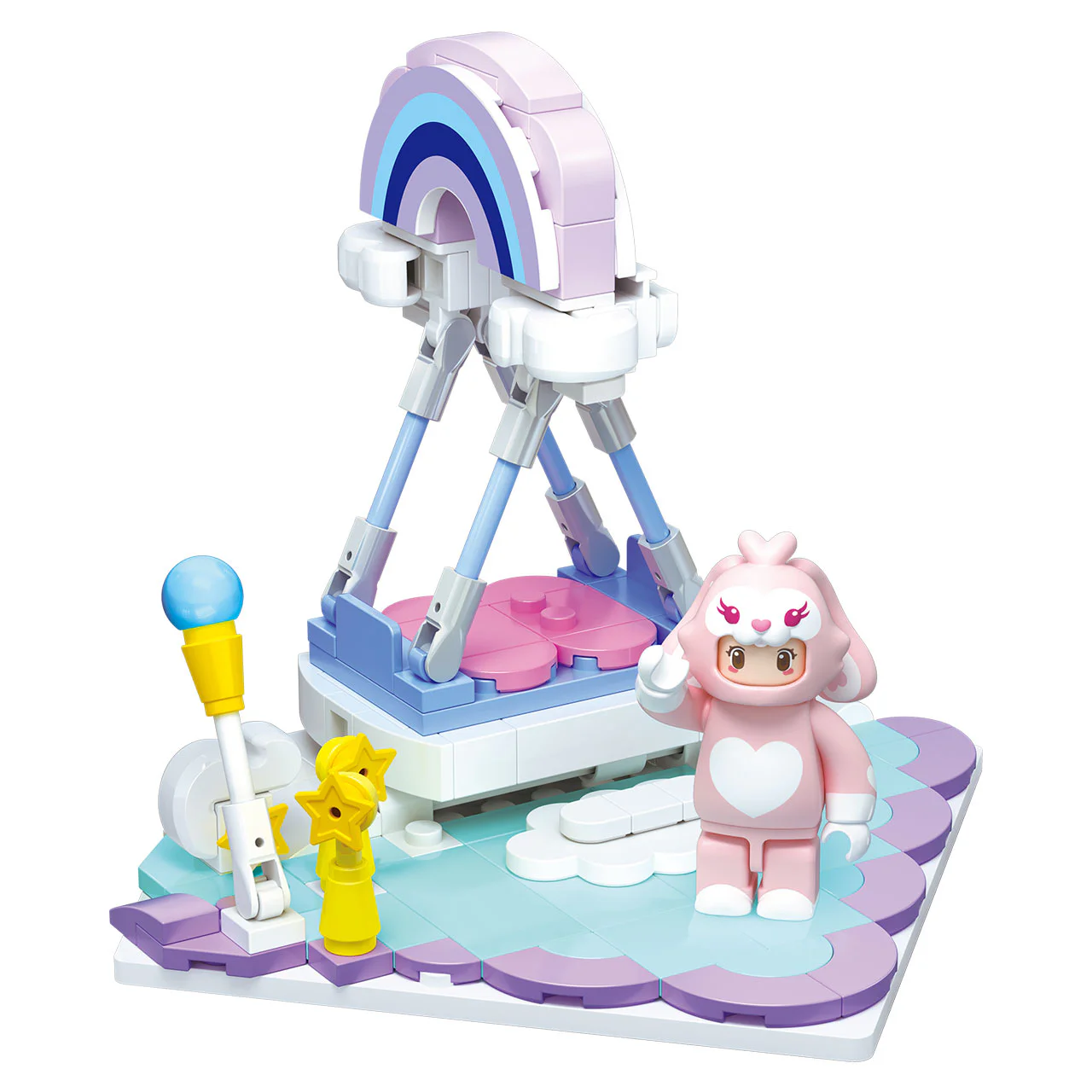 Dream Star: Plays Carsing Dream Square, 5 airboats, swimming pools, boards, games, pianos 维思积木 WISEBLOCK/奥迪双钻 HA392204 image 6