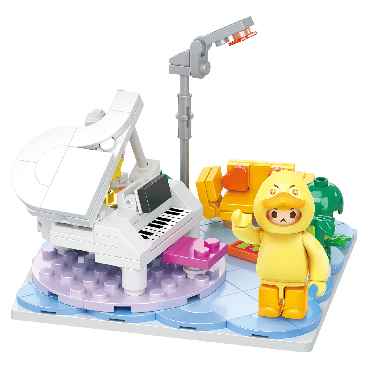 Dream Star: Plays Carsing Dream Square, 5 airboats, swimming pools, boards, games, pianos 维思积木 WISEBLOCK/奥迪双钻 HA392204 image 8