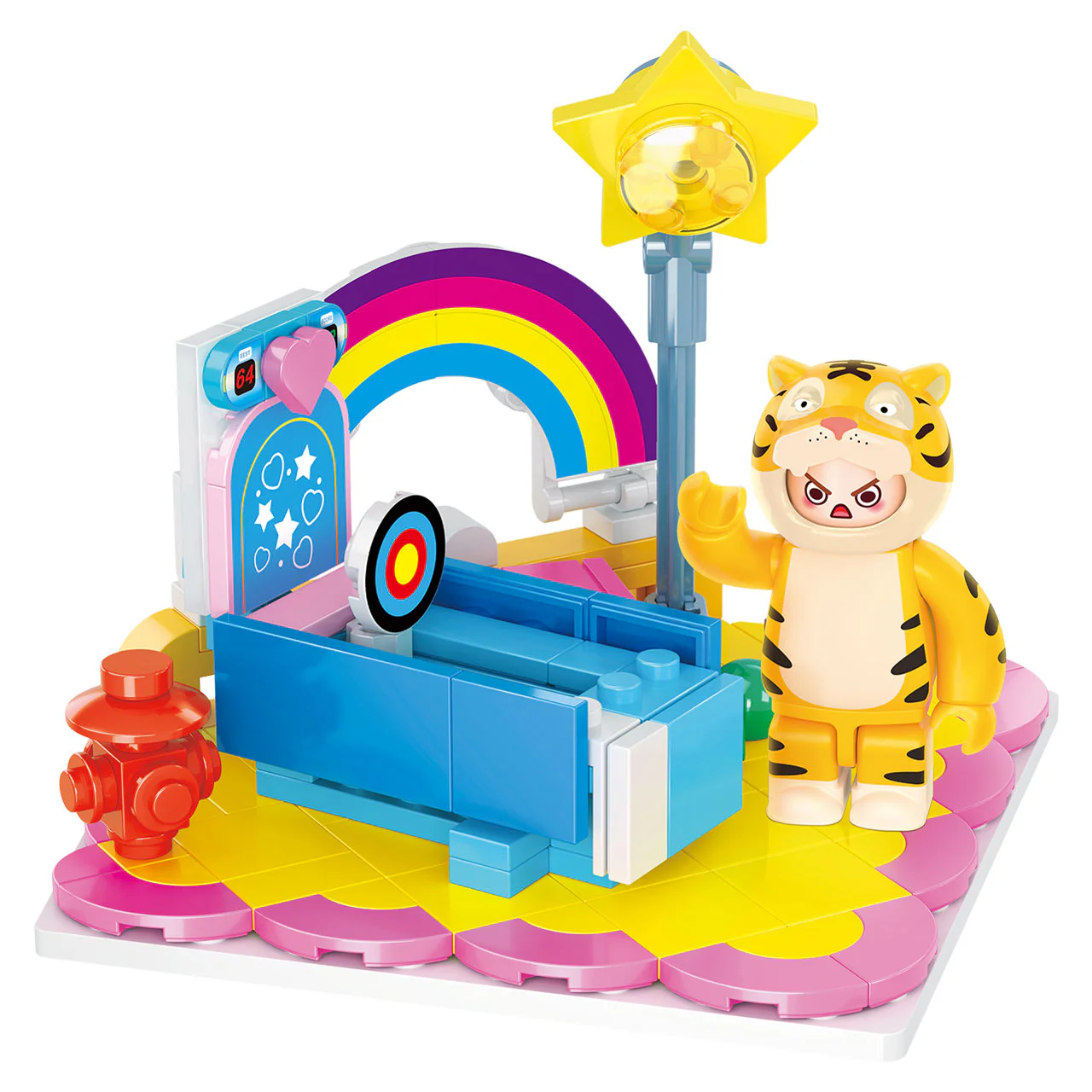 Dream Star: Plays Carsing Dream Square, 5 airboats, swimming pools, boards, games, pianos 维思积木 WISEBLOCK/奥迪双钻 HA392204 image 9
