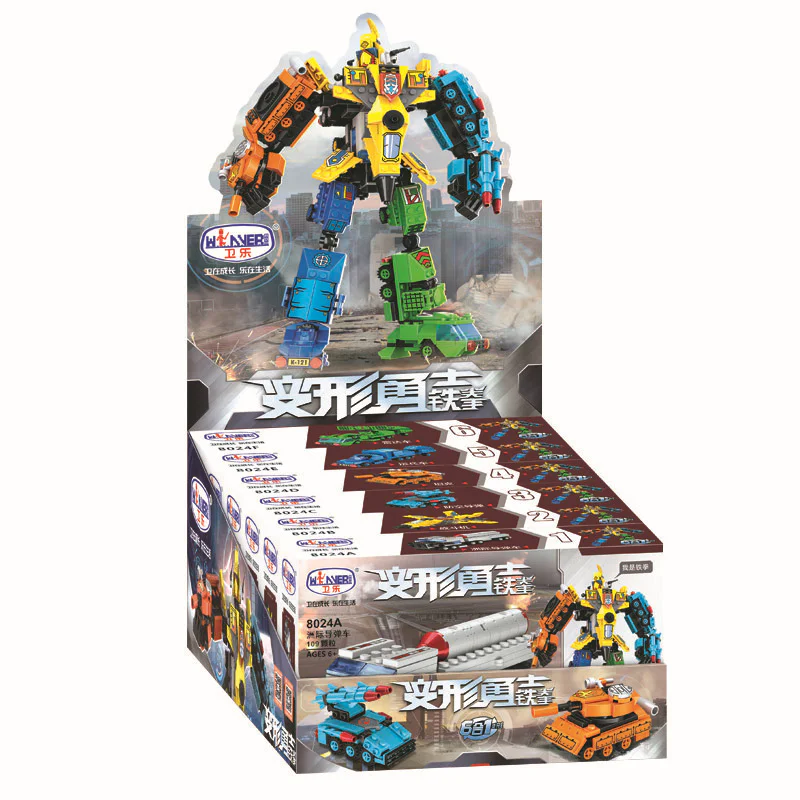 Transformers Iron Fist Brave Warriors 6-in-1 Set 卫乐 Winner 8024D image 1