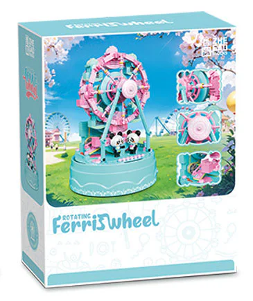 Rotating Ferris wheel music box 哲高 ZHEGAO 663018 image 2