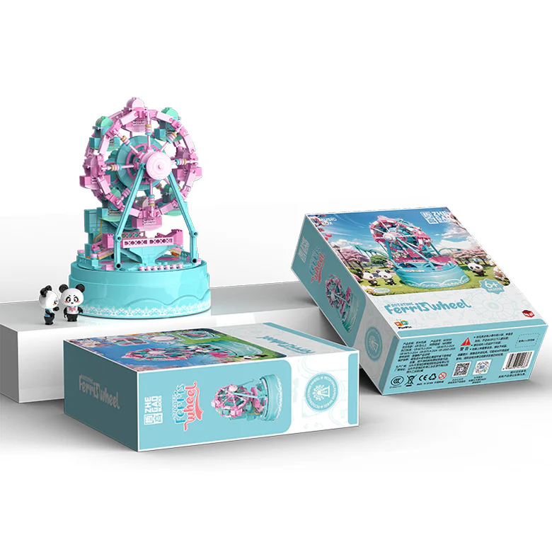 Rotating Ferris wheel music box 哲高 ZHEGAO 663018 image 3
