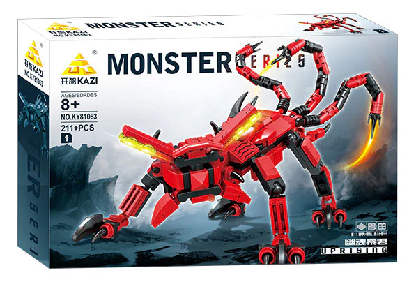Section 8 of the Wrestling Machine, the Ghosts, the Locker King, the Prison Breaker, the Vulture Tiger, the Sea Demons, the Yellow Wolf, the Firestorm Shark, the Lone Shadow Crocodile 开智 KAZI/高博乐 GBL KY81063 image 1