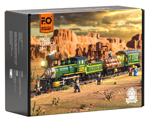 Western freight train Amazing Brick F9036 image 1