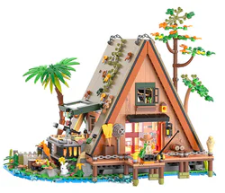 Small town of concern: woodhouses in the forest