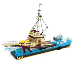 Cargo ships and white sharks