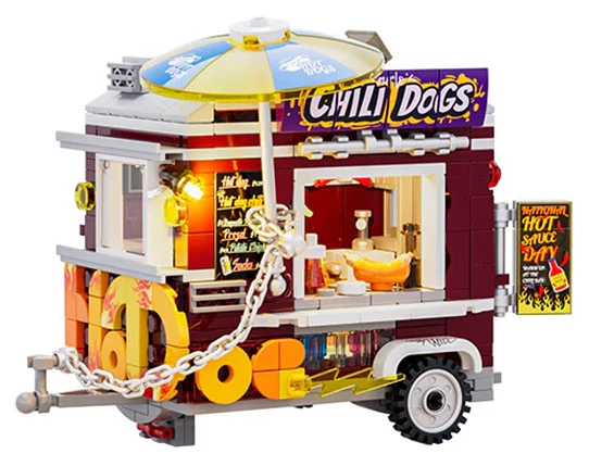 American Street: Street Hot Dog stand Amazing/Brick F9046