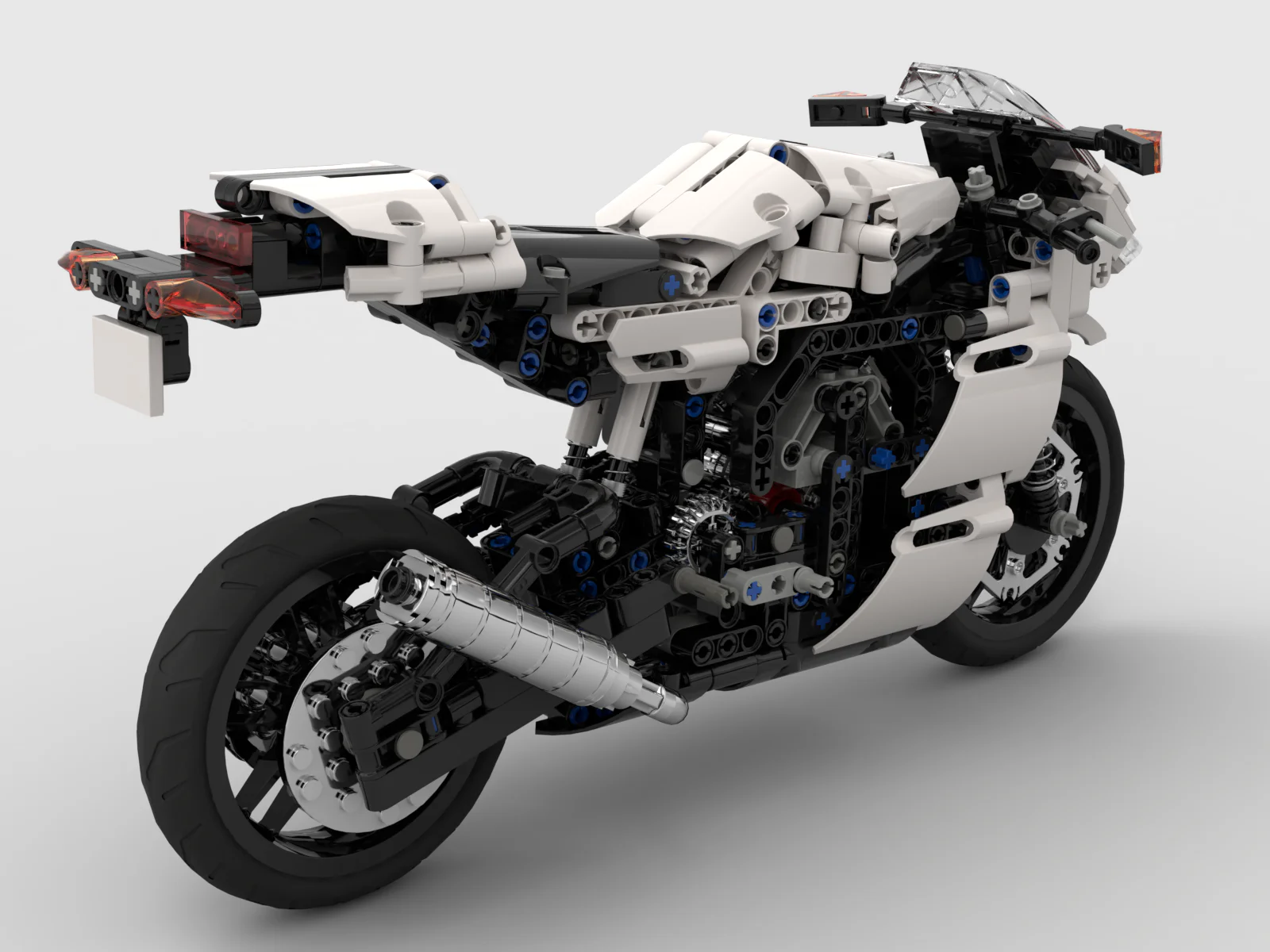 Racing motorcycle 1:6 scale model MOC-24892 image 16