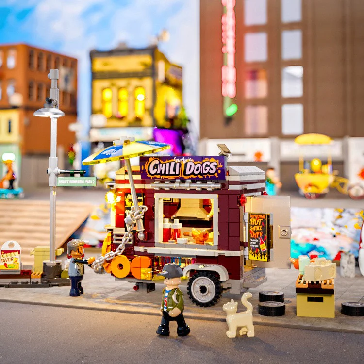 American Street: Street Hot Dog stand Amazing/Brick F9046 image 2