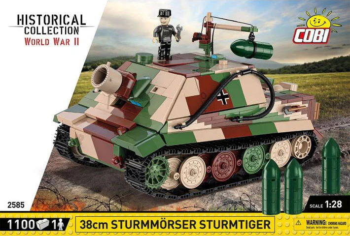 38-cm assault mortars, tiger-type tanks COBI 2585 image 2